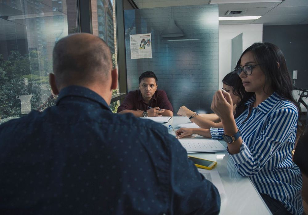 Reunión de trabajo con un consejo de administración